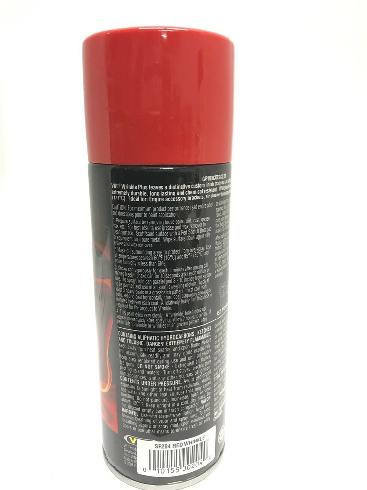 VHT SP204-6 PACK RED High Temperature Wrinkle Finish Durable Texture Coating