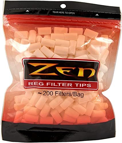Zen Regular Cigarette Filter Tips 200 Count Per Bag (Pack of 5)