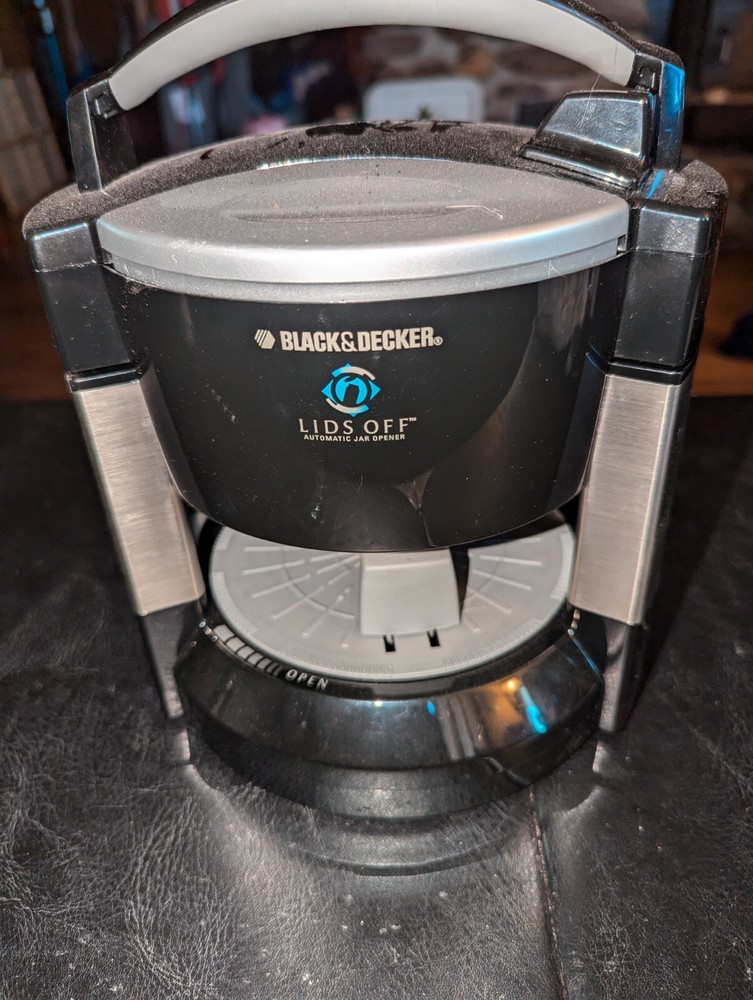 Automatic Electric Jar Opener Black & Decker Lids Off