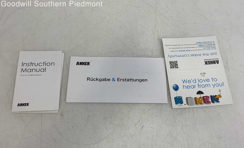 Anker K1280C Bluetooth Wireless Keyboard - Open Box