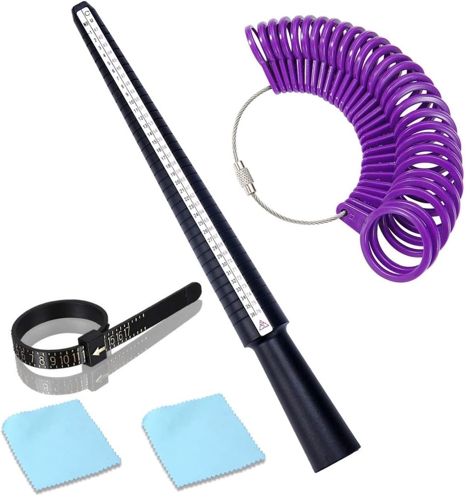 Ring Sizer Gauge Set, Finger Plastic Set