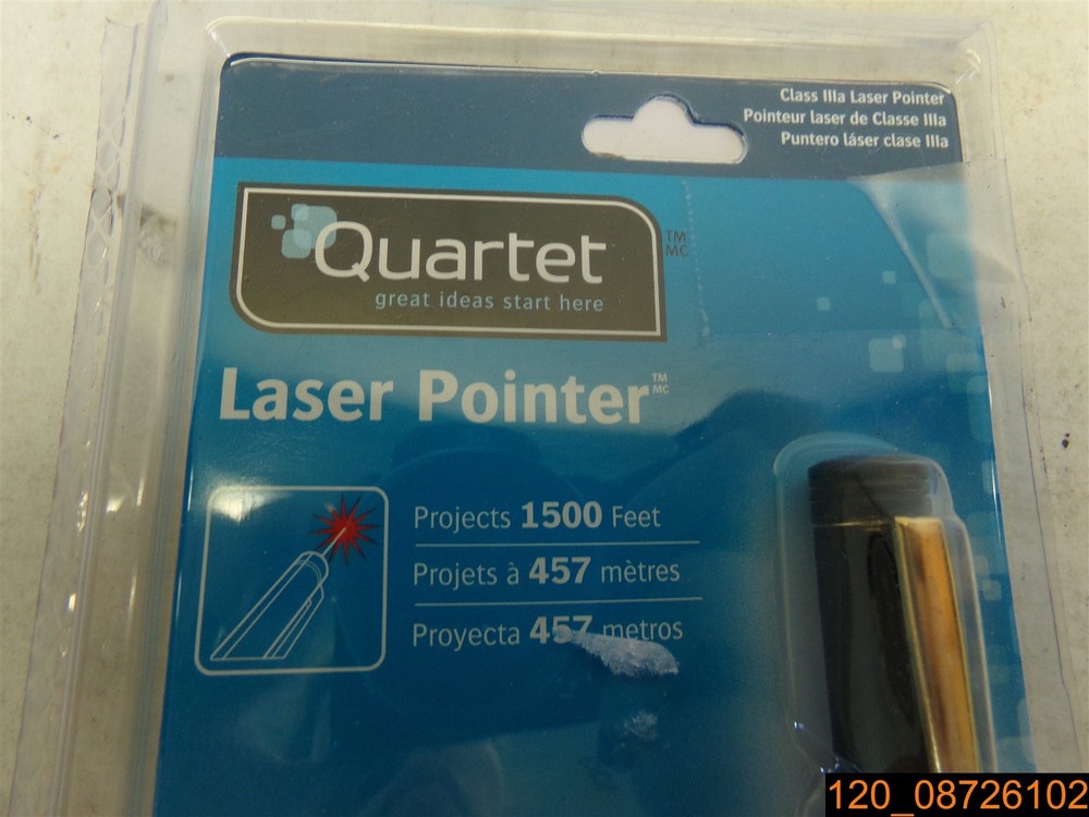 Quartet Laser Pointer, Projects 1500 ft, Black MP-1100Q
