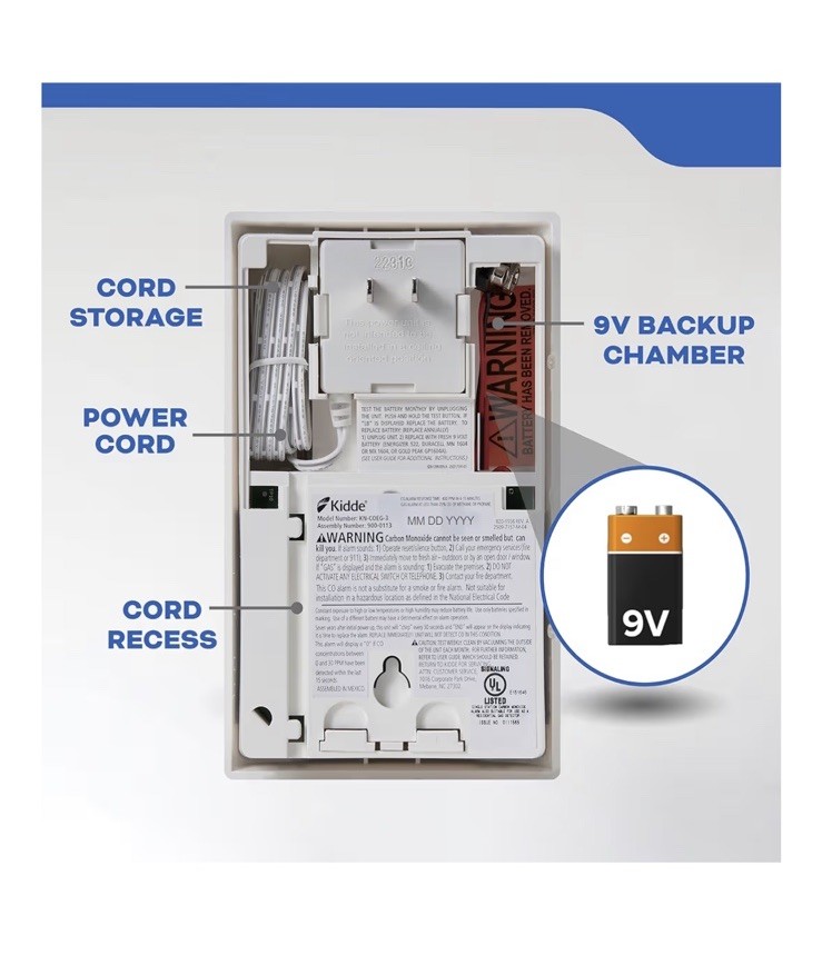 Kidde Carbon Monoxide Detector, Propane, Natural, Methane, & Explosive