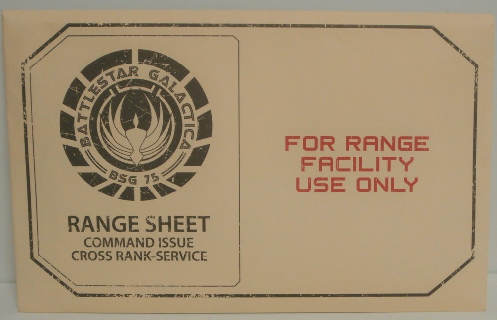 Battlestar Galactica Command Issue Range Sheet | 16" x 22" - 2 Pack