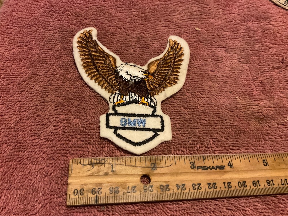 BMW Motorcycle Sew On Or Iron On Patch Eagle