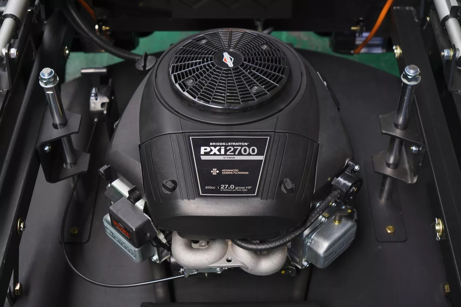 27 HP off-road tank-style Briton lawn mower