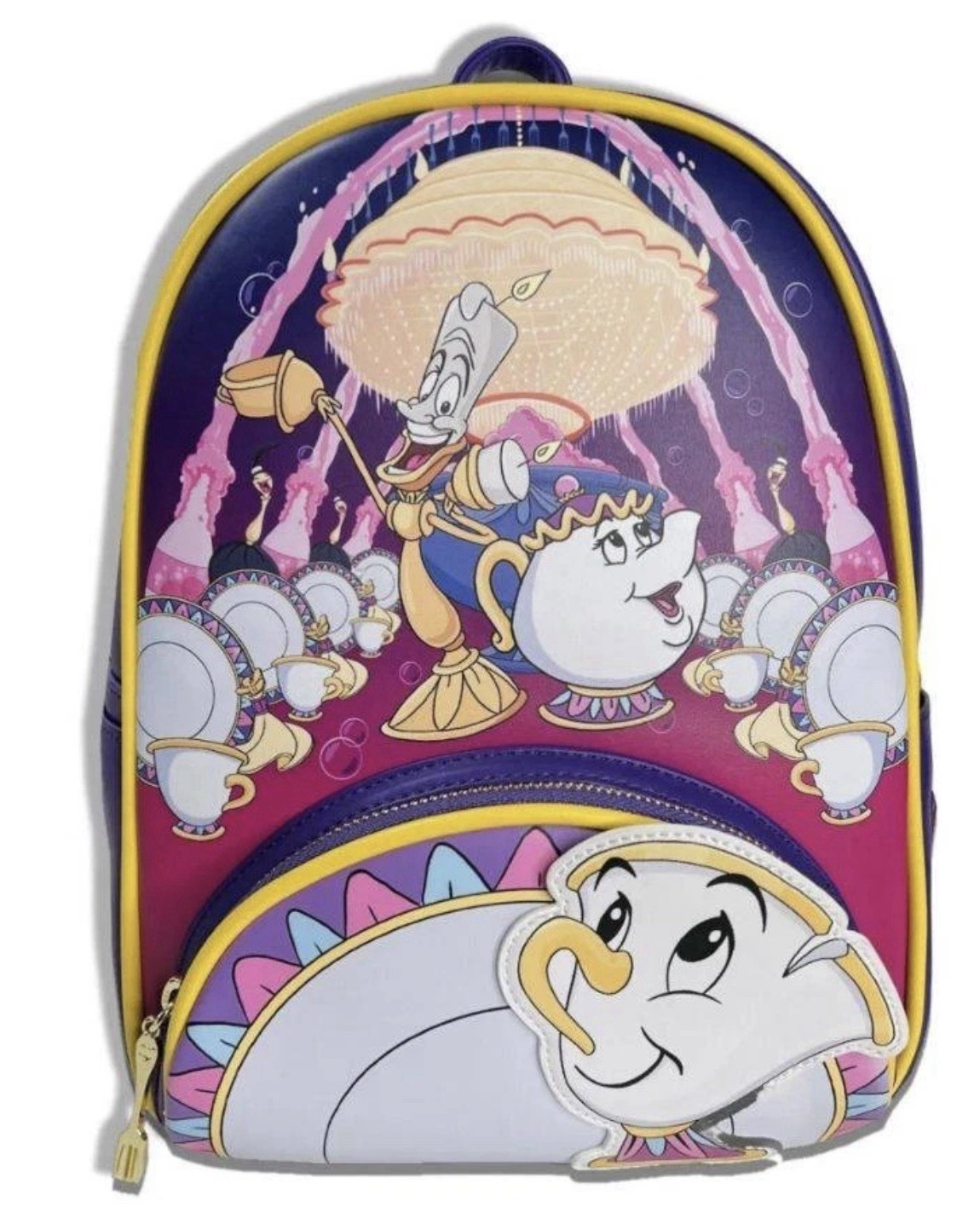 Loungefly Disney Beauty and the Beast Be Our Guest Exclusive Mini Backpack New