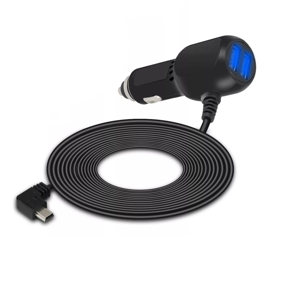 Secure USB Connection Car Charger Cable Power Cord Supply for Camera GPS