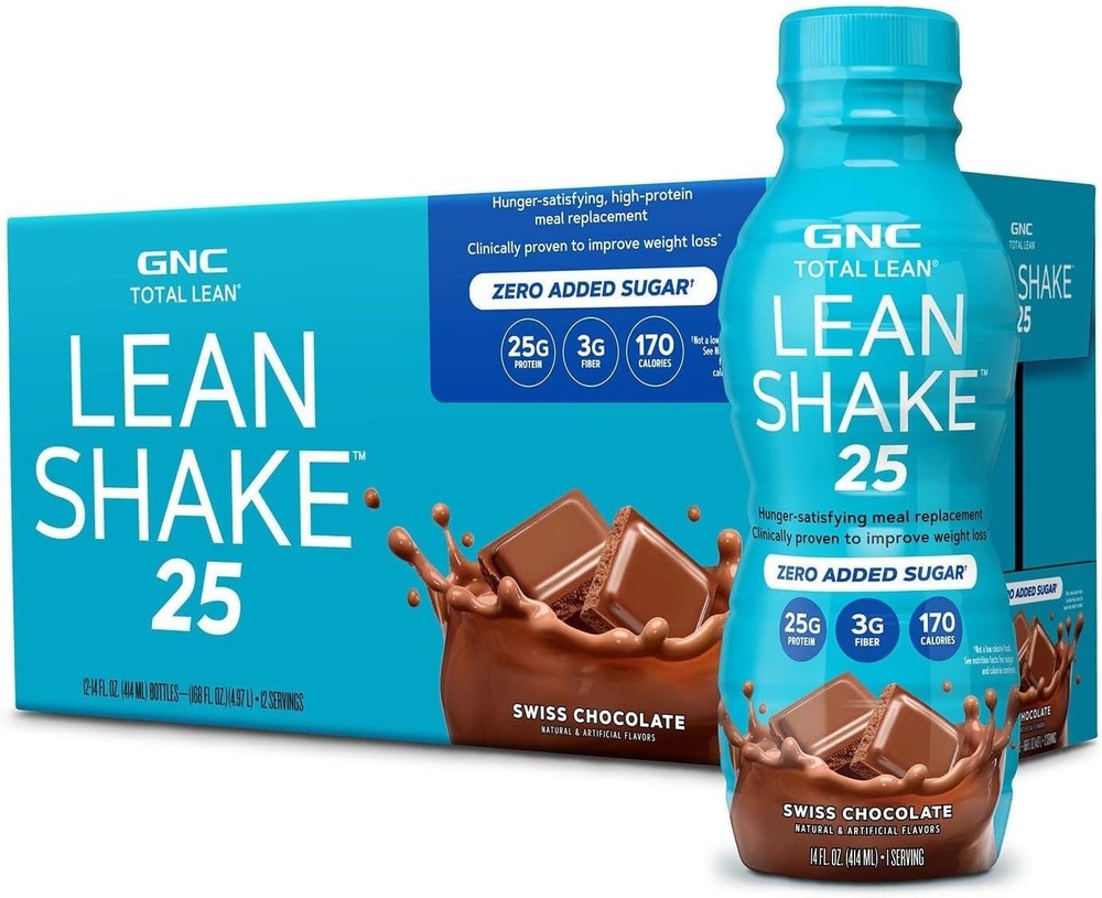 Total Lean Lean Shake 25 - Swiss Chocolate - 12 Bottles