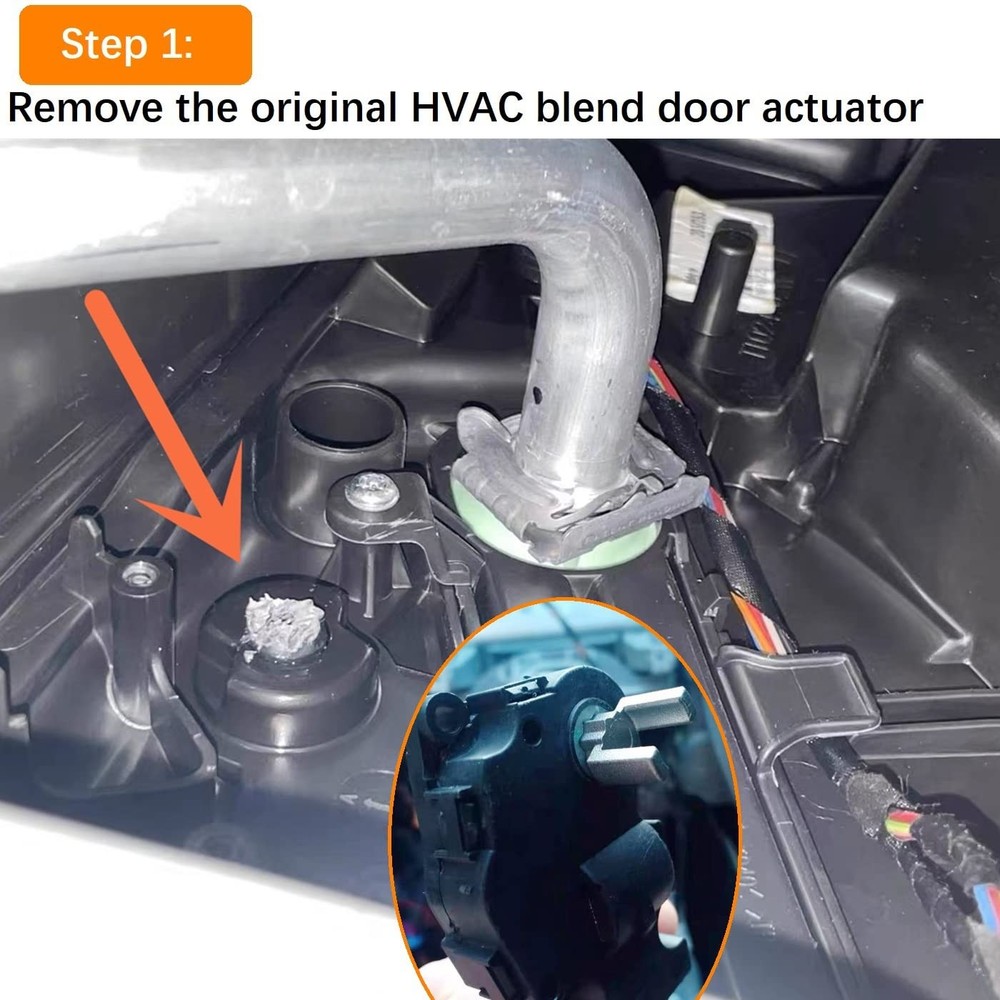 Evaporator Heater Air Distributor Recirculation Fix Blend Door Flap Bracket...