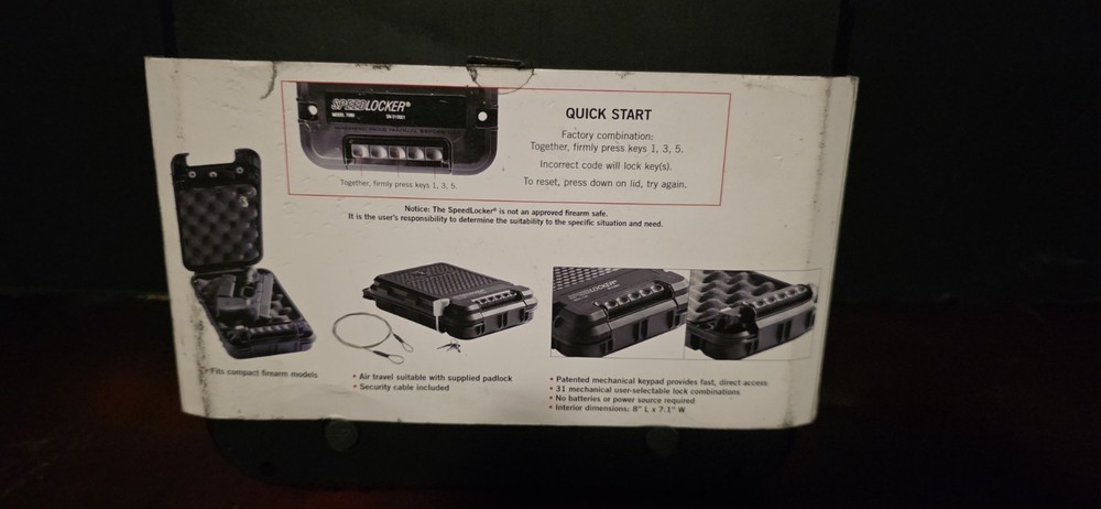 Streamlight Speed Locker Portable Locking Storage Model 7080 NEW!!!