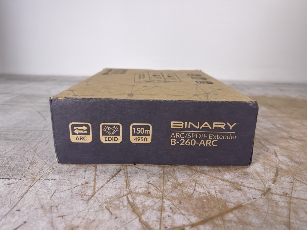 BINARY B-260-ARC AUDIO RETURN EXTENDER FOR HDMI ARC & SPDIF IN - (NEW-OPEN BOX)