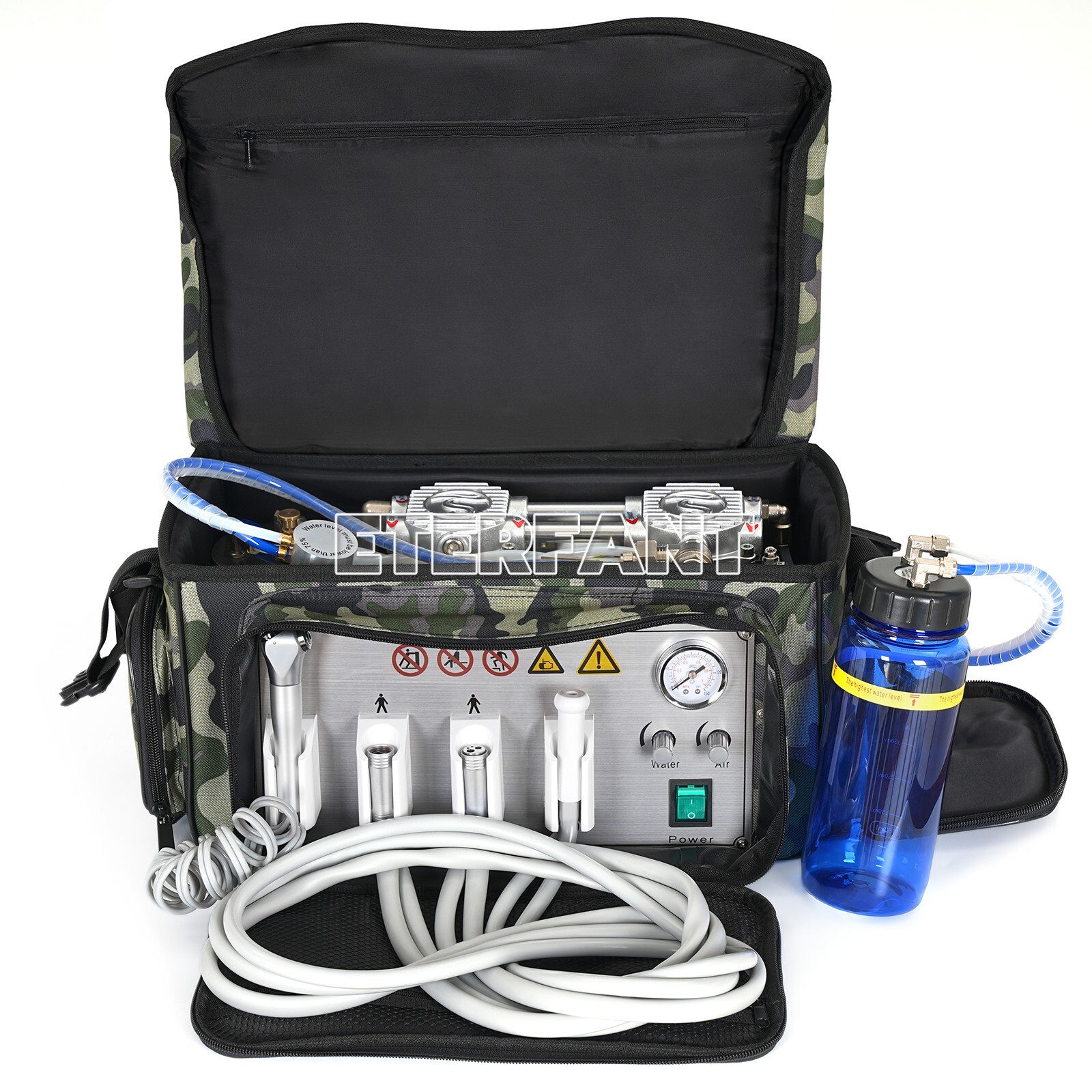 Portable Dental Delivery Unit Bag Air Compressor Suction System 4 Hole BD-401 US