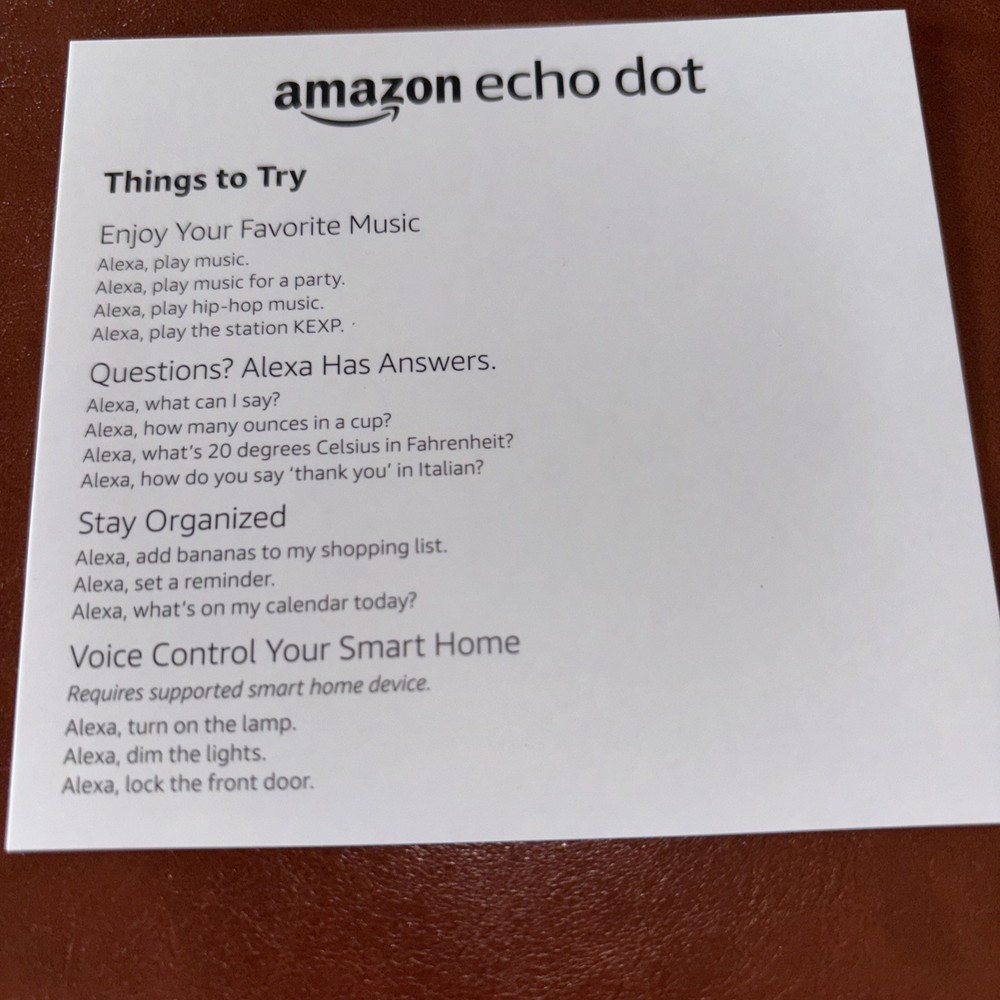 Amazon Echo Dot (3rd Generation) Smart Speaker - Charcoal - NEW- Open Box