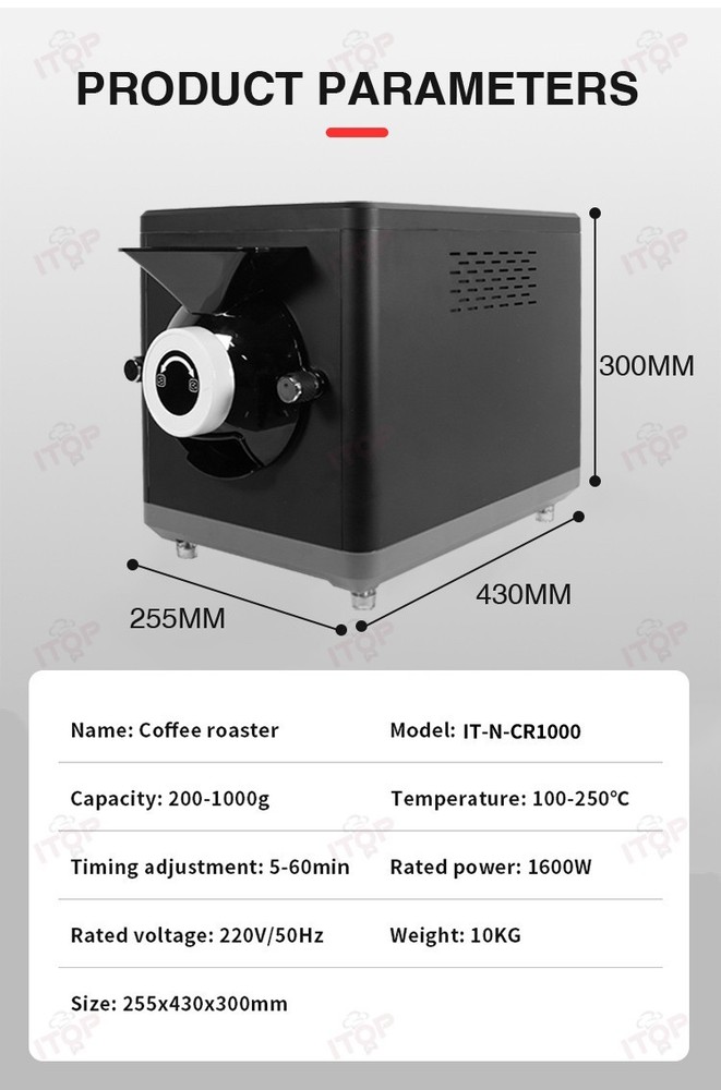 Commercial Coffee Bean Roaster Machine Grain Dry Update Version 110V-240V