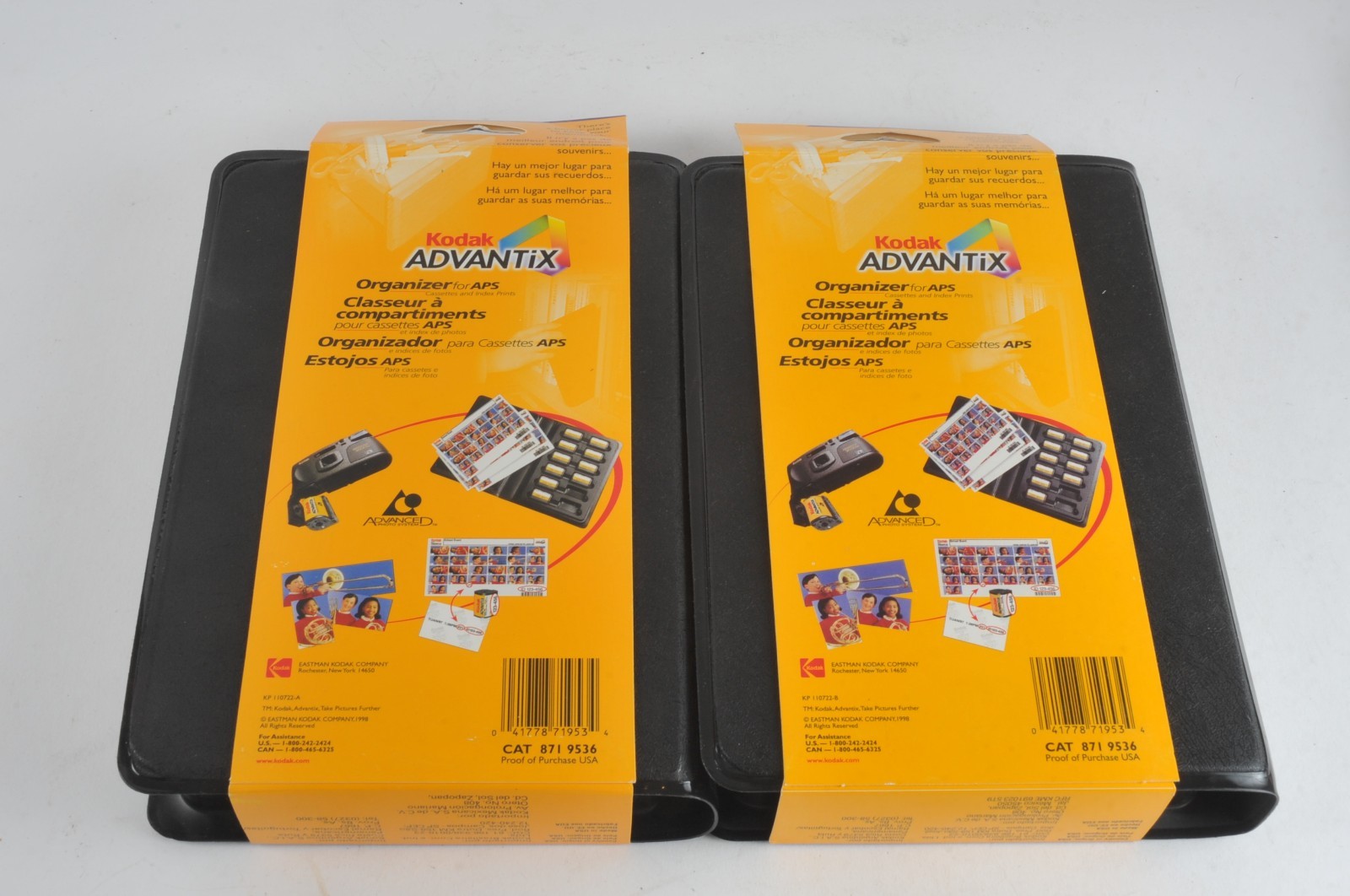 Lot of 3 NOS Vintage Kodak Advantix Film Roll Organizer Holds 12 Cassettes Each