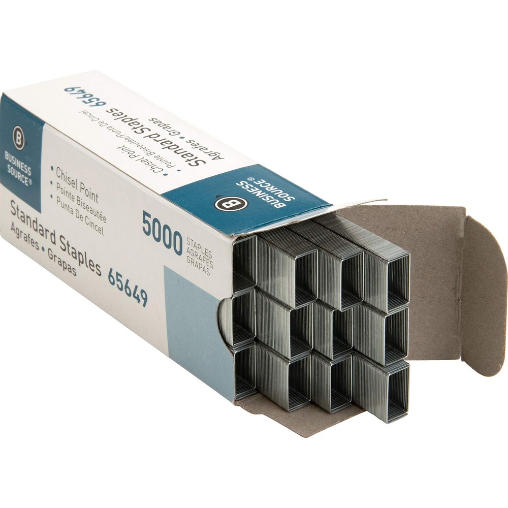 5000 Box Silver Staples for Standard Staplers Chisel Point 30 Sheets Galvanized