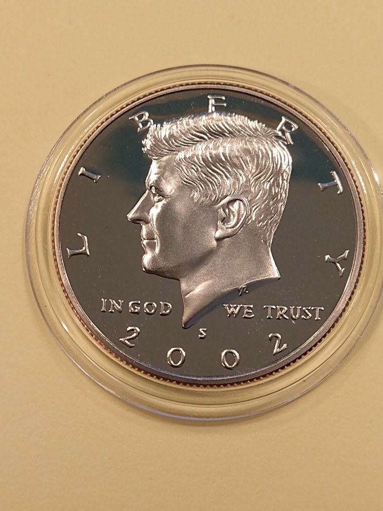 2002 S Kennedy Proof Half Dollar In Coin Holder