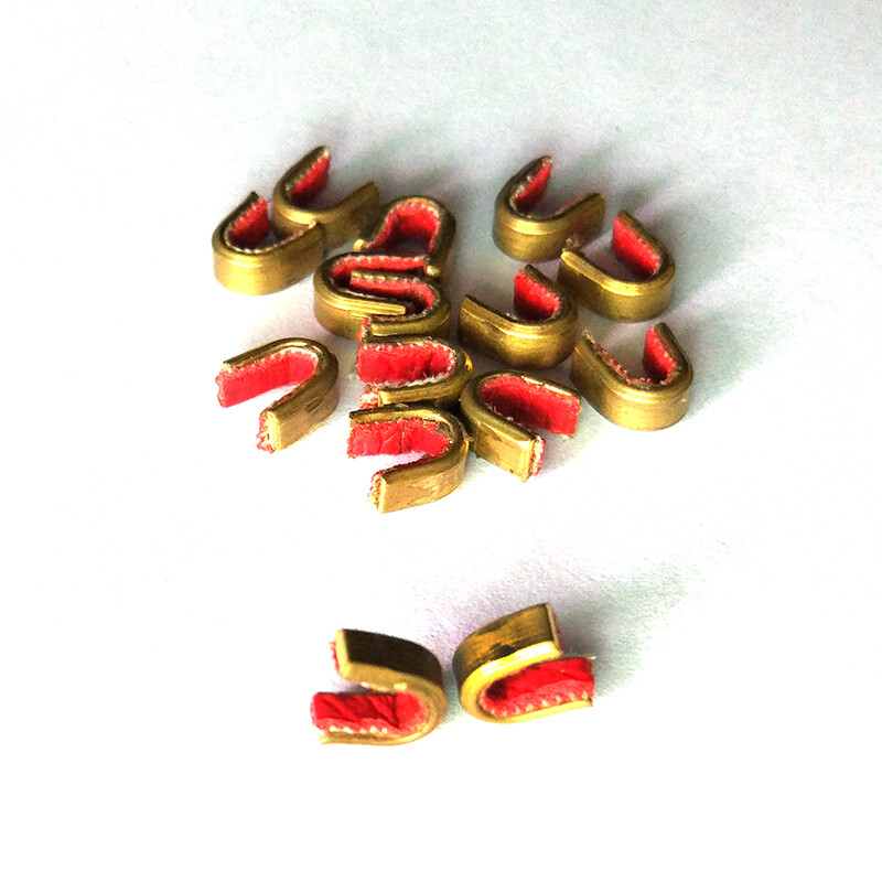 YLSIO Archery 6X String Nocking Points Brass Nock Buckle Clips String Protecter