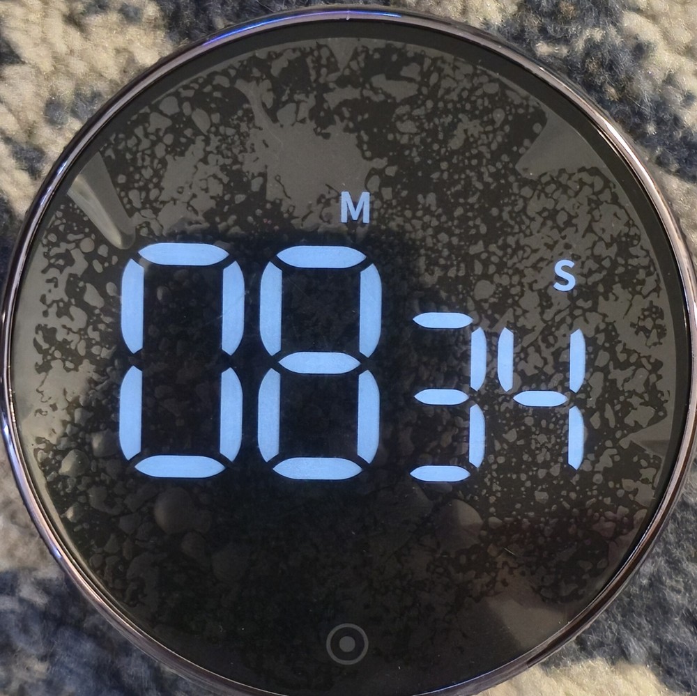 OVEKI Rotary Countdown Timer LED, Magnet & Auto Sleep Function 3” LED Display