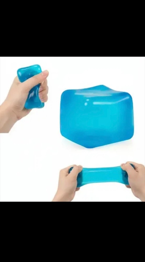 New Cube Super Squish Blue Ice Cube 5-Pack