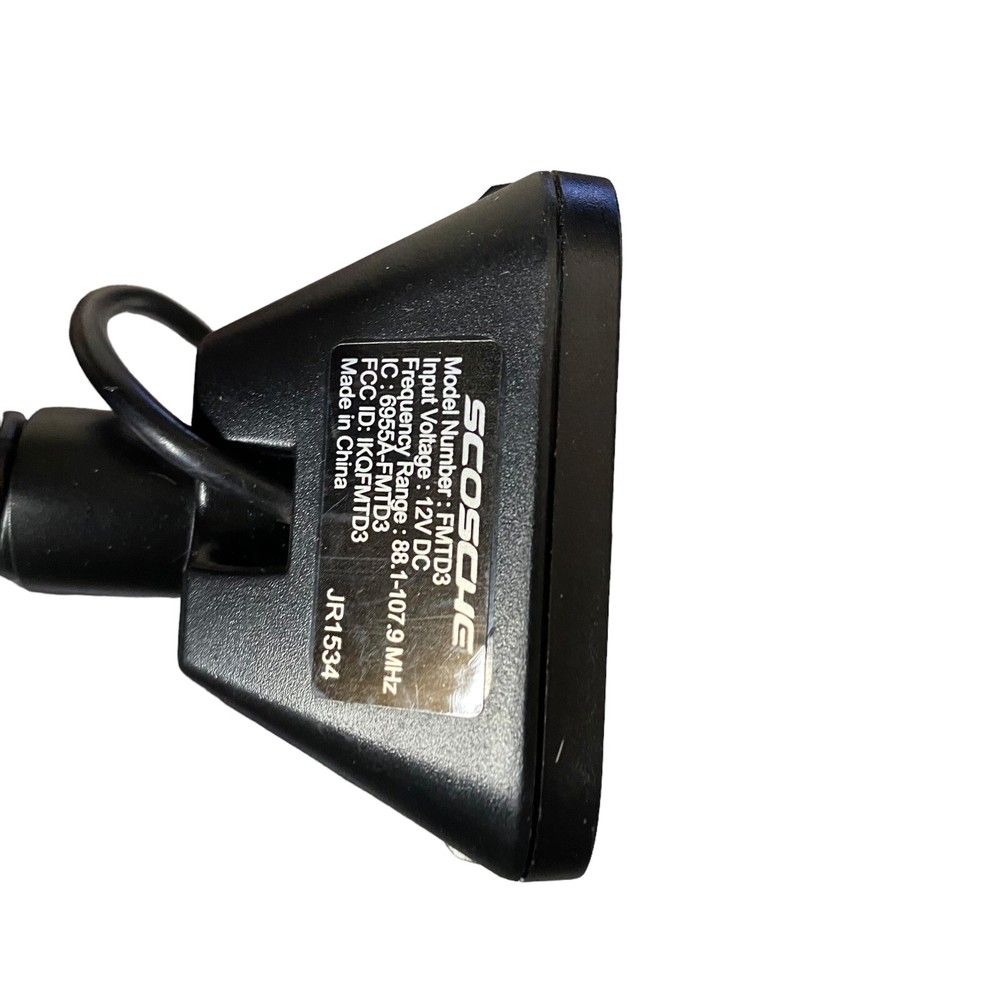 SCOSCHE TUNEIT FM Stereo Car Transmitter FMTD3R Digital Display Flexible Neck