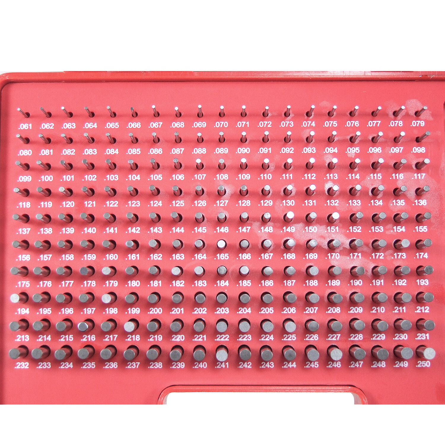 HFS(R) Steel Pin Gauge Set - 190pcs M1 .061-.250" - Class ZZ