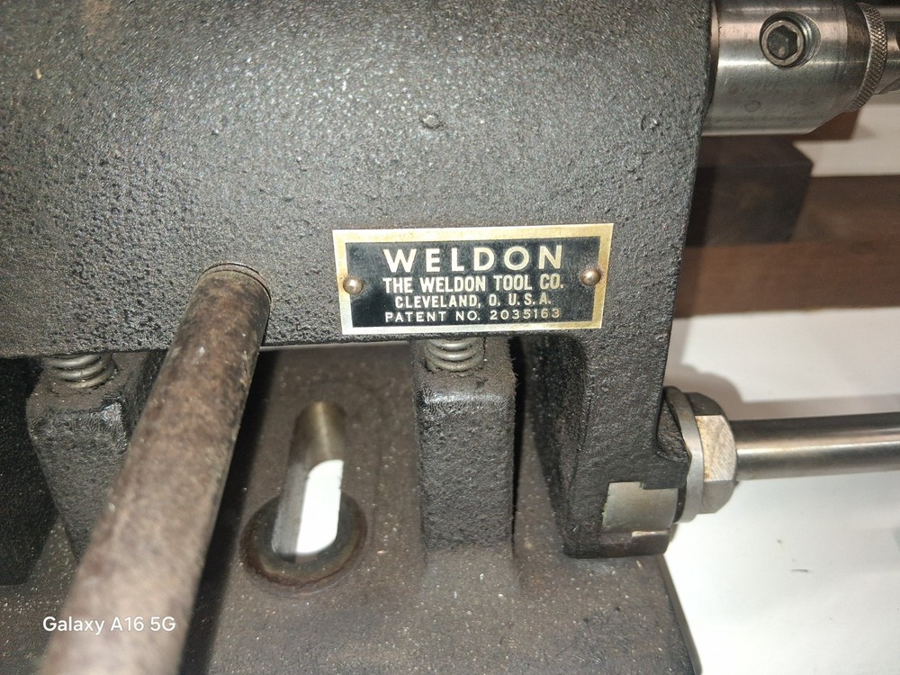 Weldon End Mill Tool Sharpening Grinding Fixture w/ Tilting Sub Base