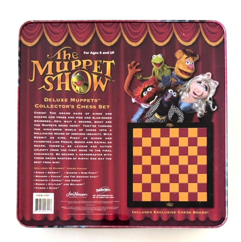 The Muppet Show Deluxe Collector's Chess Set Complete Metal Tin