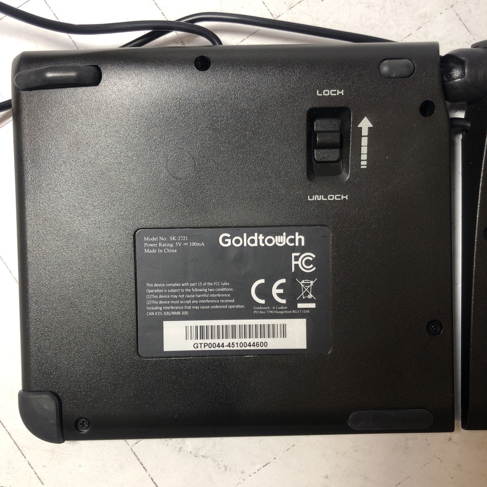 Goldtouch SK-2721 Adjustable MAC/PC Ergonomic Foldable Mobile Wired Keyboard