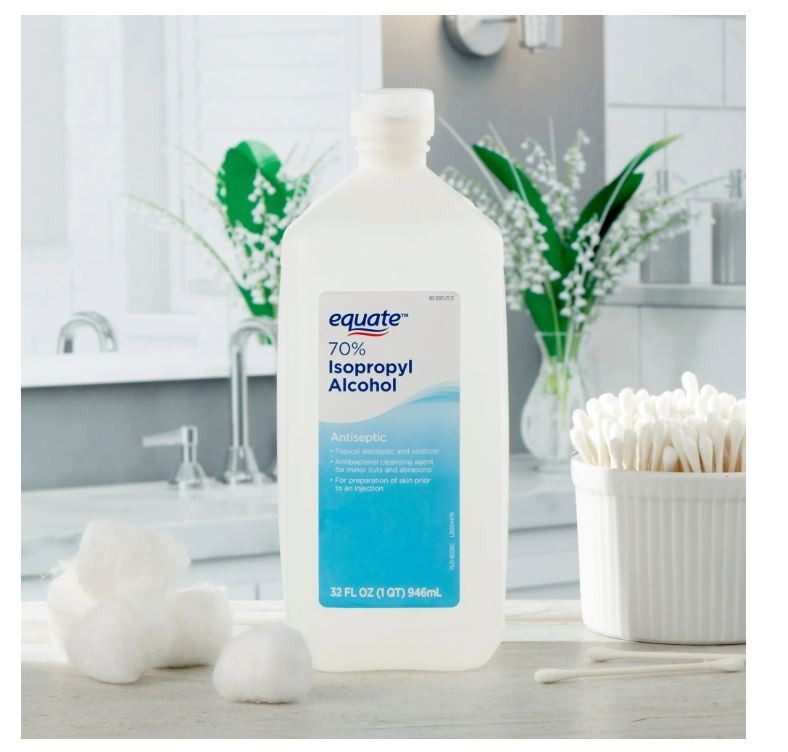 Equate 70% Isopropyl Alcohol Antiseptic Liquid, 6 PACK, (6 x 32 fl oz)