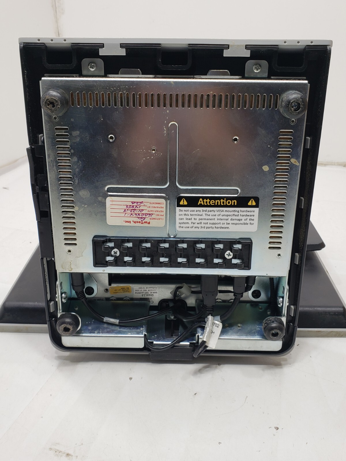 PAR TECH T8520 Point Of Sale POS Terminal Touchscreen Adjustable Monitor Black