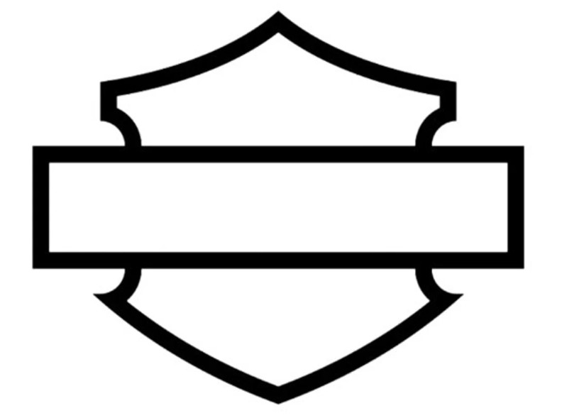 Harley Shield Bar Vinyl Sticker - Davidson Decal Car Truck Motorcycle Bike