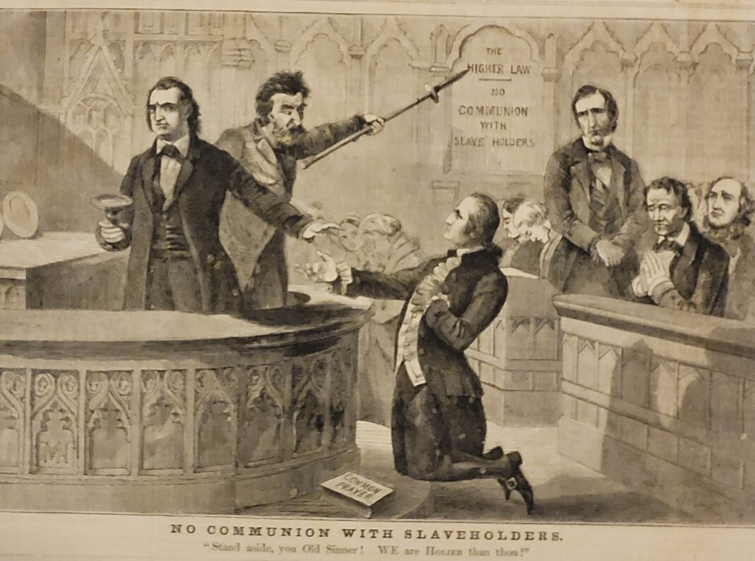 Abraham Lincoln and John Brown 1861 interesting political cartoon  vintage print