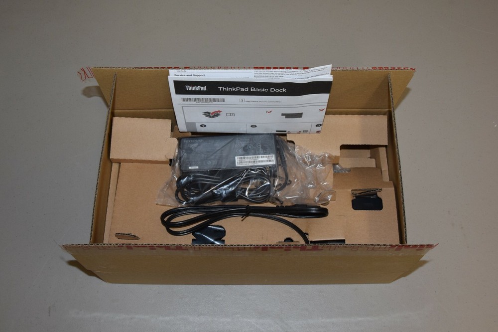 New Open Box Lenovo ThinkPad Basic Dock with 90W Adapter 40A00090US
