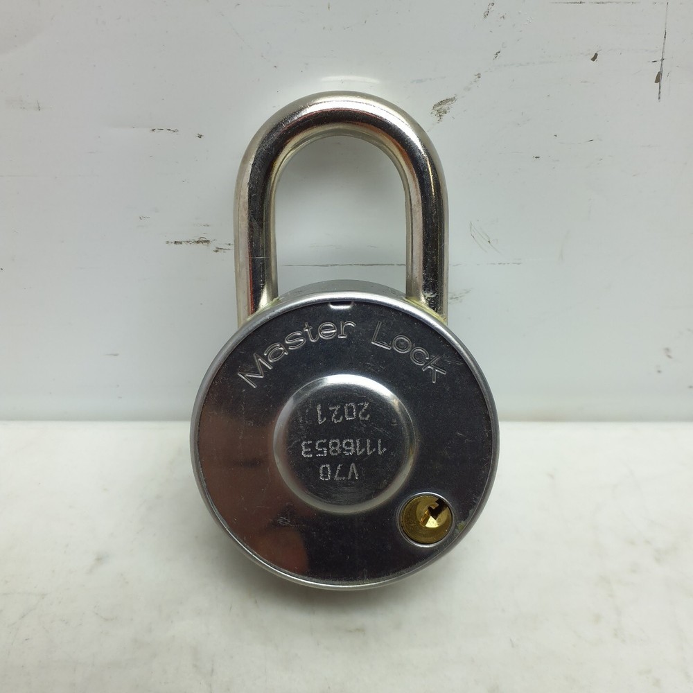 Master Lock 2010 Combination Padlock Center Dial Key-Controlled *NO COMBO NO KEY