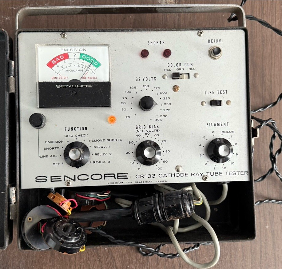 Sencore CR133 CRT Tester - Powers On