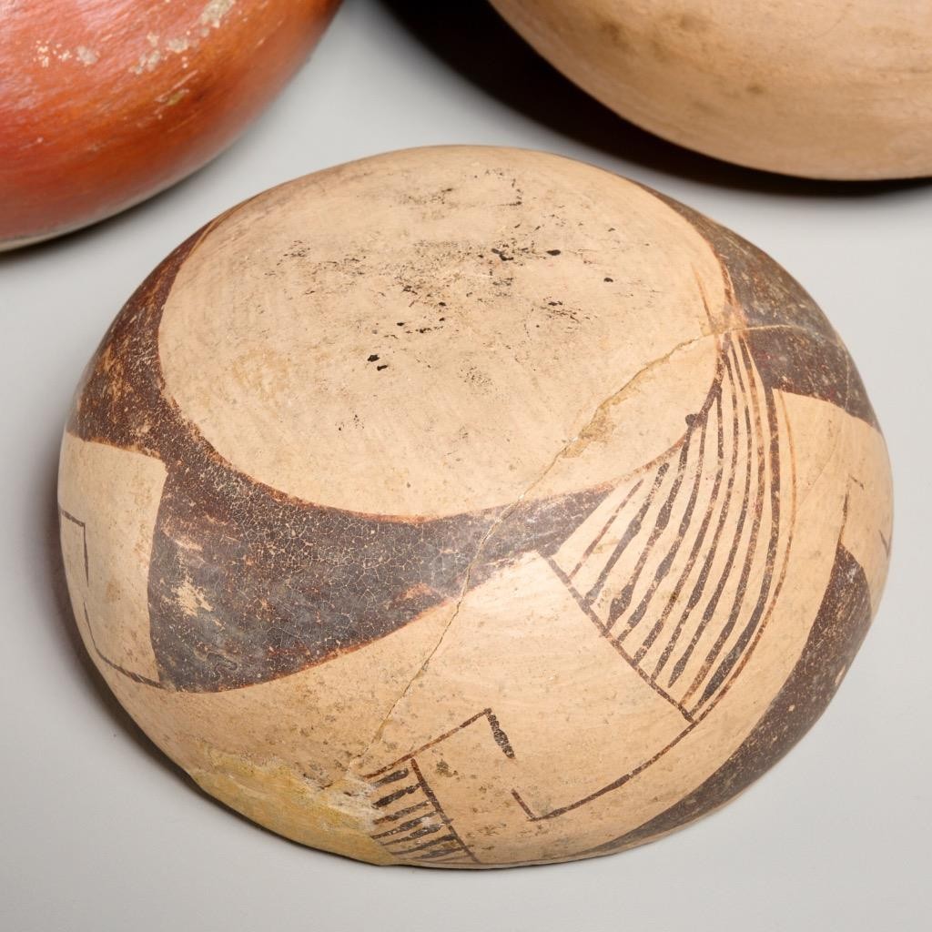 Native American & Mexican Pottery Vessels 19th/20th C Wedding Vase Jar (3pc)