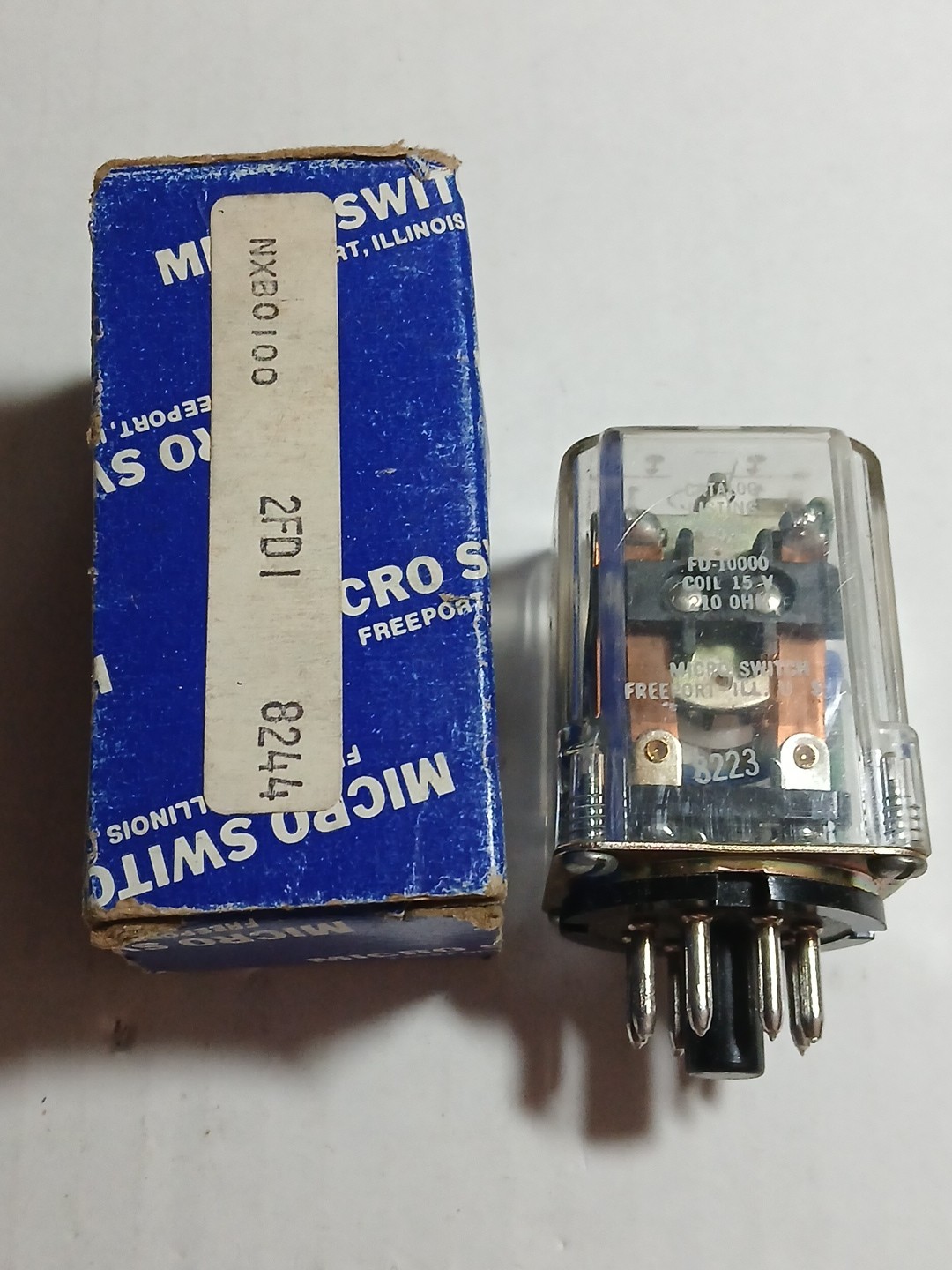 HONEYWELL MICROSWITCH 2FD1 15V RELAY FD-10000 NXB0100 8244 NEW NIB