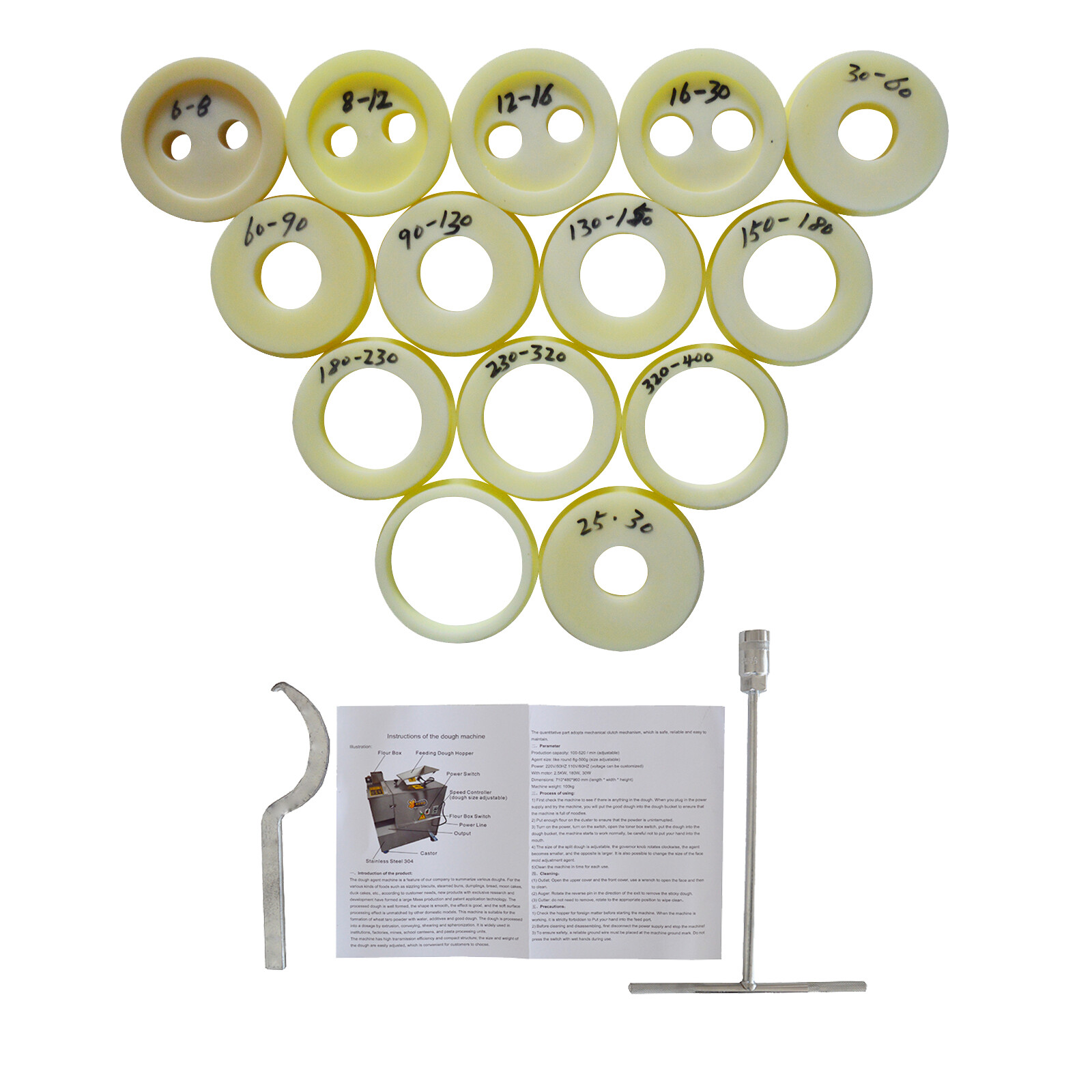 5g-500g 110V Dough Divider Machine Quantitative Cutter Roller Commercial 1500W