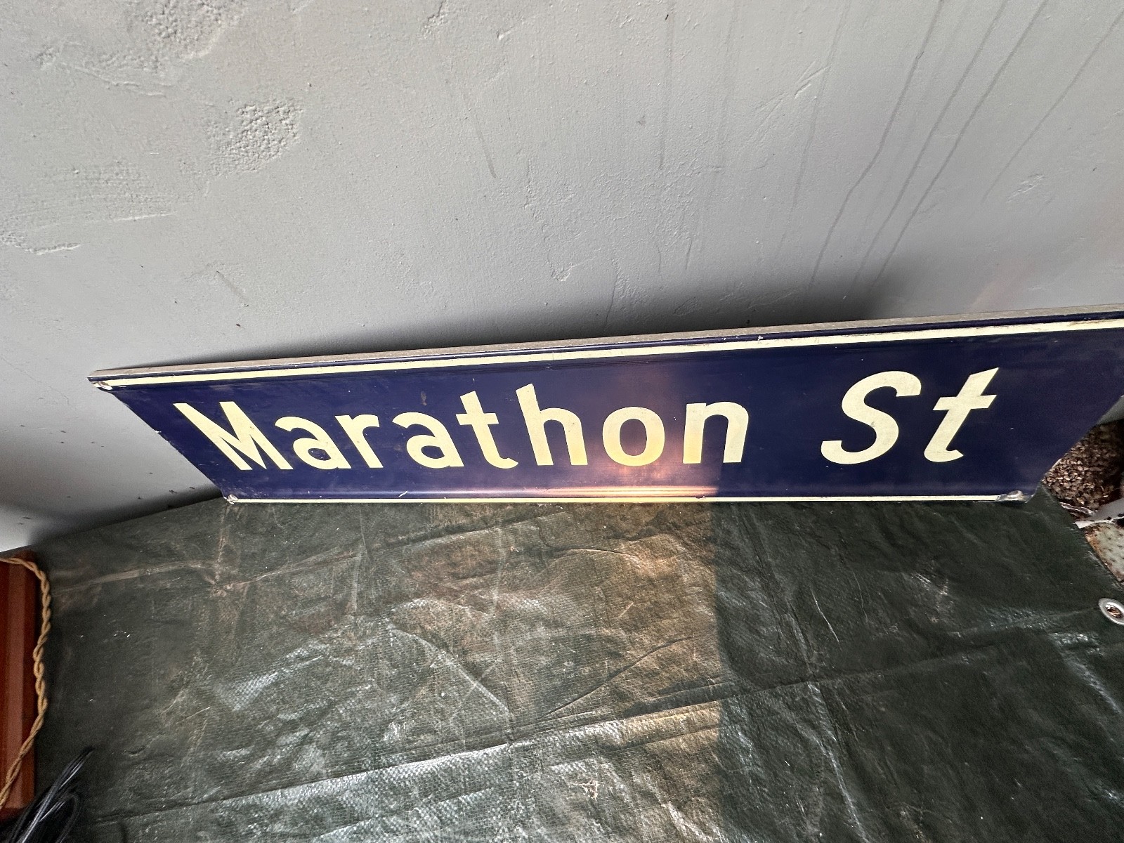 PARAMOUNT PICTURES STUDIO LOT: Retired 1990s LADOT Sign (MARATHON at VAN NESS)