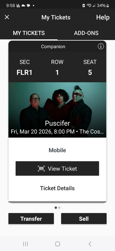 pucifer tickets
