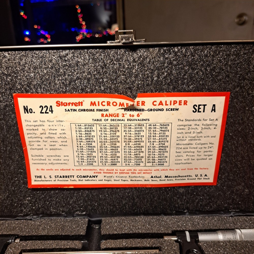 START 224A-FL 2"-6" Micrometer
