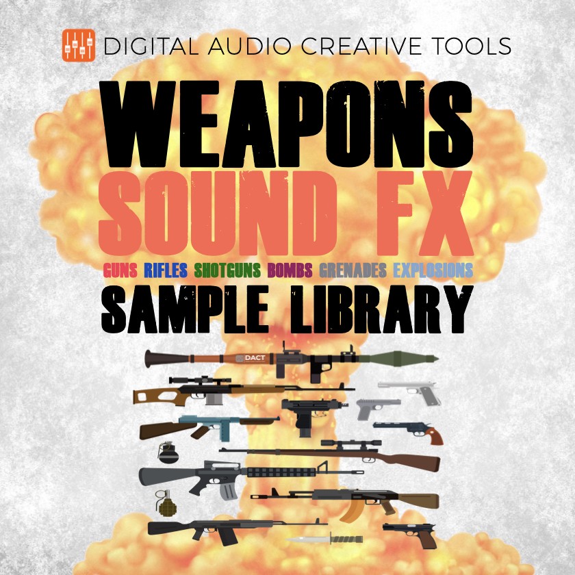 Weapons Sound FX Sample Library (650 Audio Samples) - Instant Access