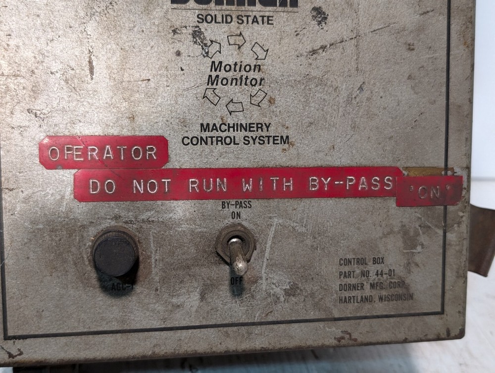 Dorner 44-01 control box, Solid State Operator, Motion Monitor