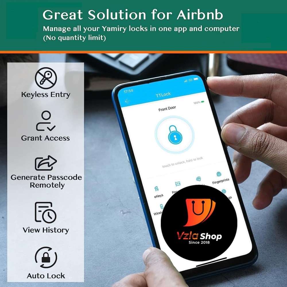 Keypad Smart Door Lock with Handle