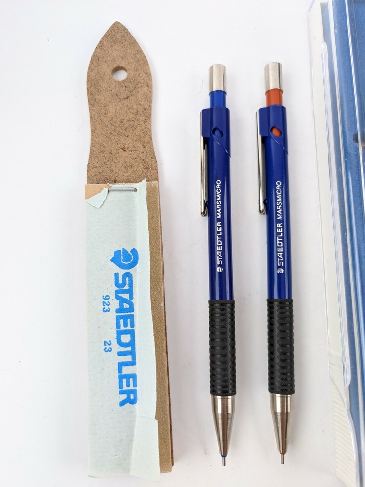 STAEDTLER LOT SET Drafting Compass, Mars Micro, Letter Guide, Separator GERMANY