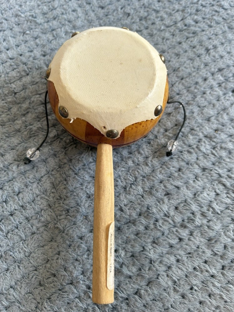 Riviera Maya Spinning Monkey Drum Made In Mexico