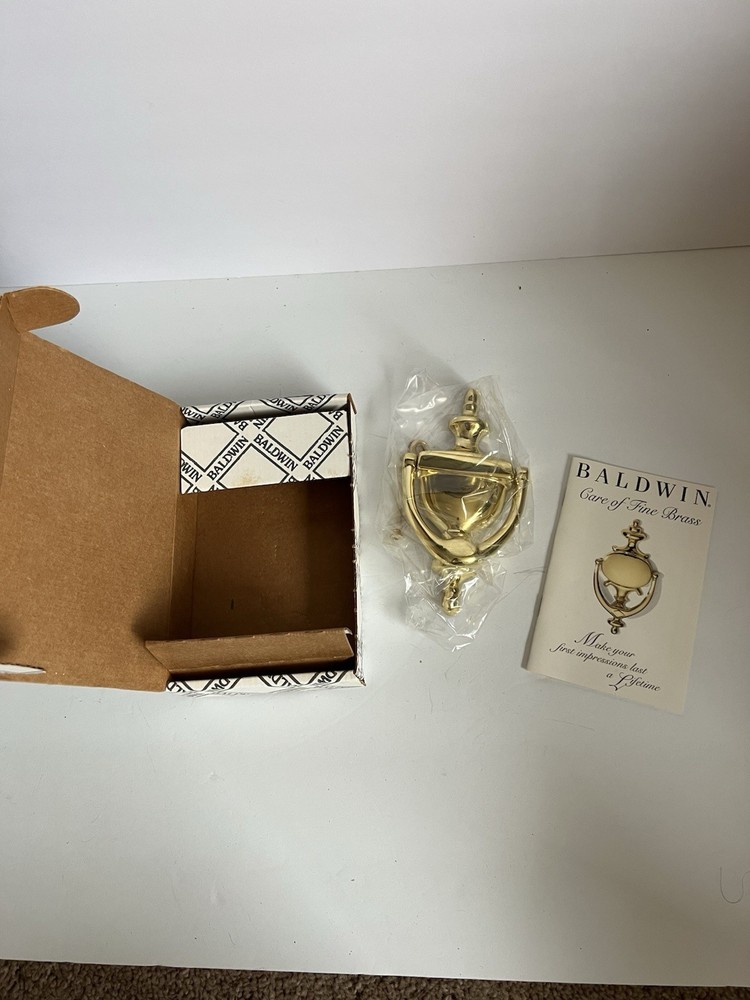 BALDWIN IMPERIAL STYLE SOLID BRASS DOOR KNOCKER - MODEL 0100-030
