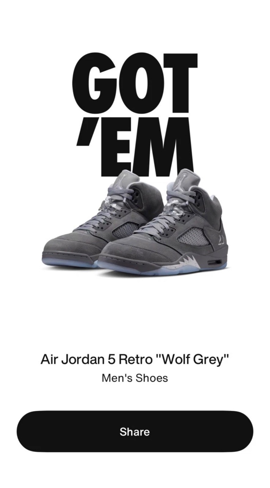 2026 Jordan 5 Wolf Grey Brand New *In Hand* Ready 2 Ship